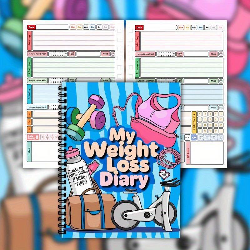 Fitness Journal Planner - หนังสือแผนการลดน้ำหนัก บันทึกการลดน้ำหนักของฉัน สมุดบันทึกการออกกำลังกาย 12 สัปดาห์ การตั้งเป้าหมายแบบค่อยเป็นค่อยไป
