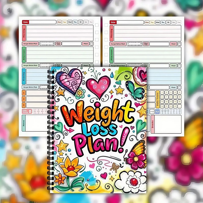 Fitness Journal Planner - หนังสือแผนลดน้ำหนัก 12 สัปดาห์ - บันทึกการออกกำลังกายของฉันพร้อมการตั้งเป้าหมายแบบก้าวหน้าและวางแผนสุขภาพรายเดือน