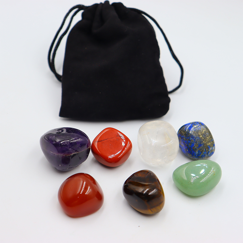หินคริสตัลขัดโยคะธรรมชาติ7ชิ้น - Healing Crystal Set บทวิจารณ์และราคา