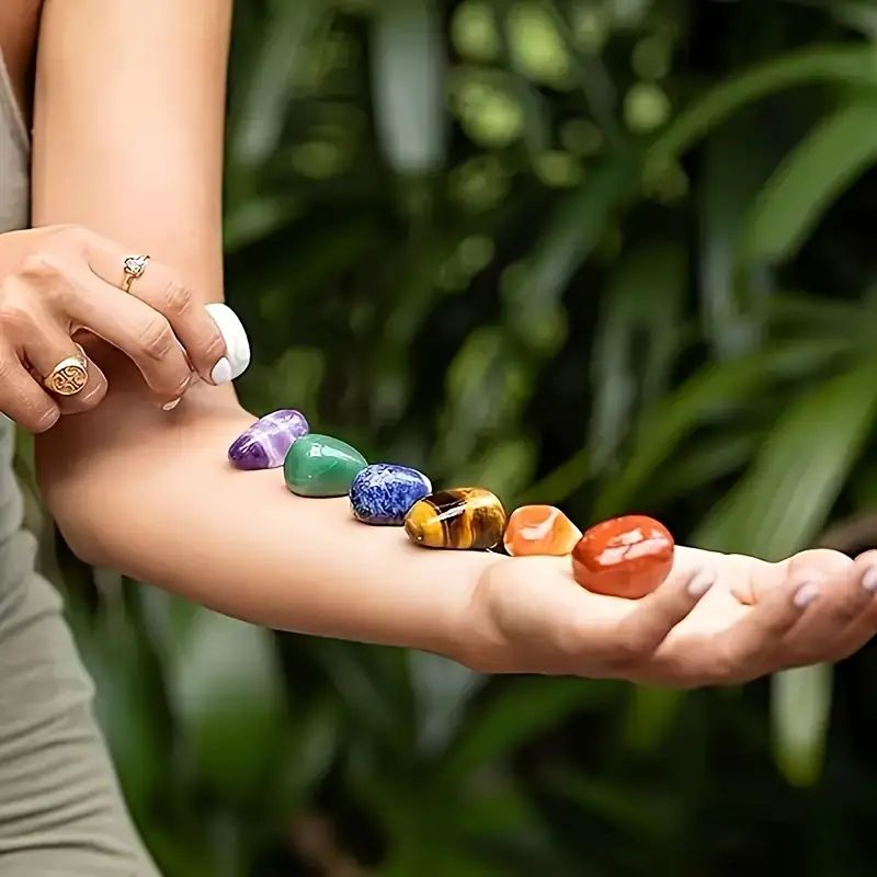 7 Chakras คริสตัลธรรมชาติอัญมณ - Healing Crystal Set บทวิจารณ์และราคา