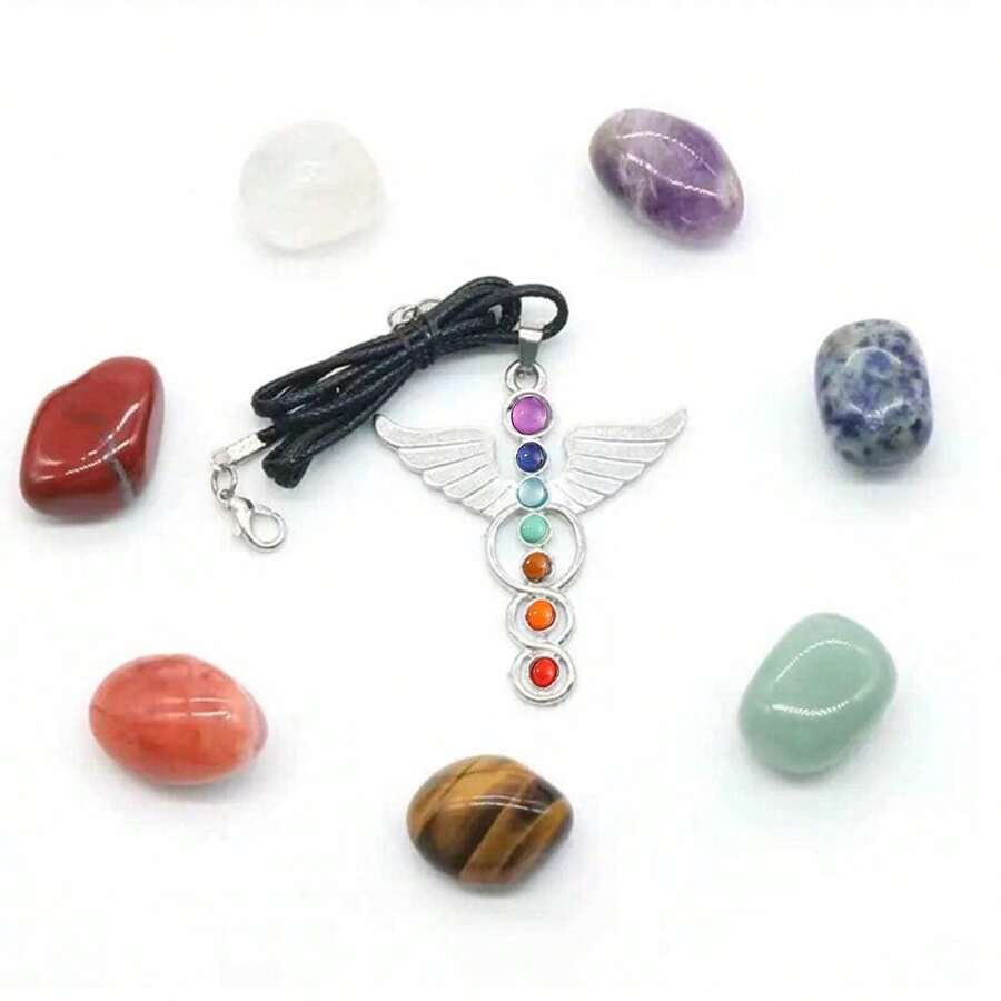 7 Chakras คริสตัลธรรมชาติอัญมณ - Healing Crystal Set บทวิจารณ์และราคา