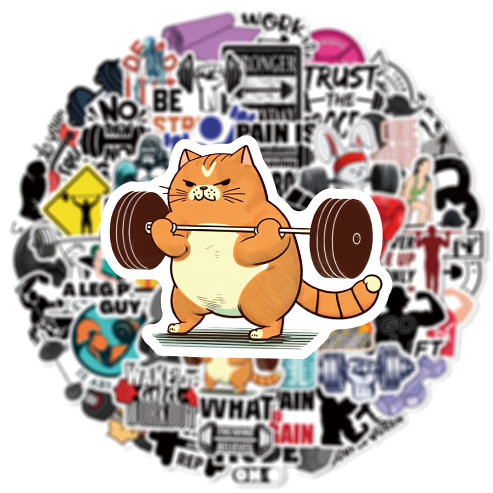 สติกเกอร์กราฟฟิตีสำหรับออกกำลั - Fitness Journal Planner บทวิจารณ์และราคา