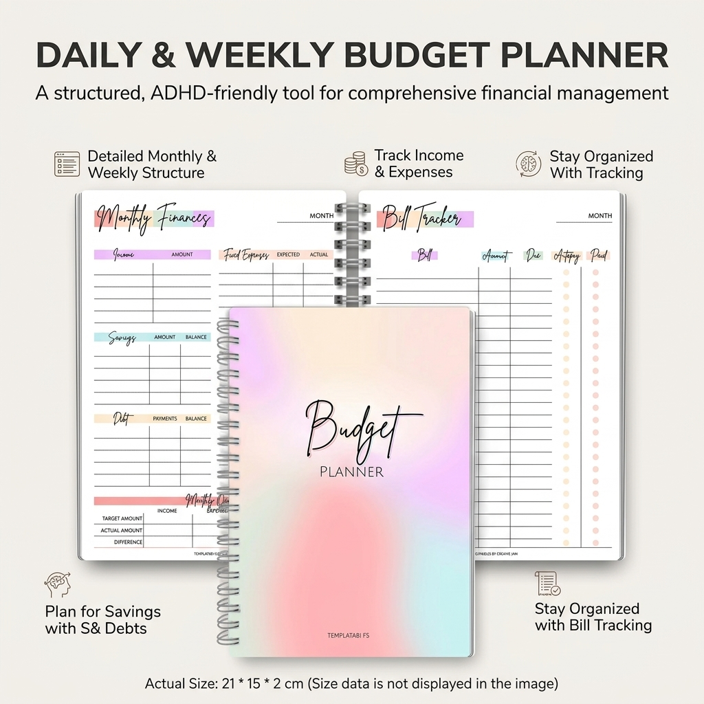 สมุดบันทึกรายได้และรายจ่ายประจ - Fitness Journal Planner บทวิจารณ์และราคา