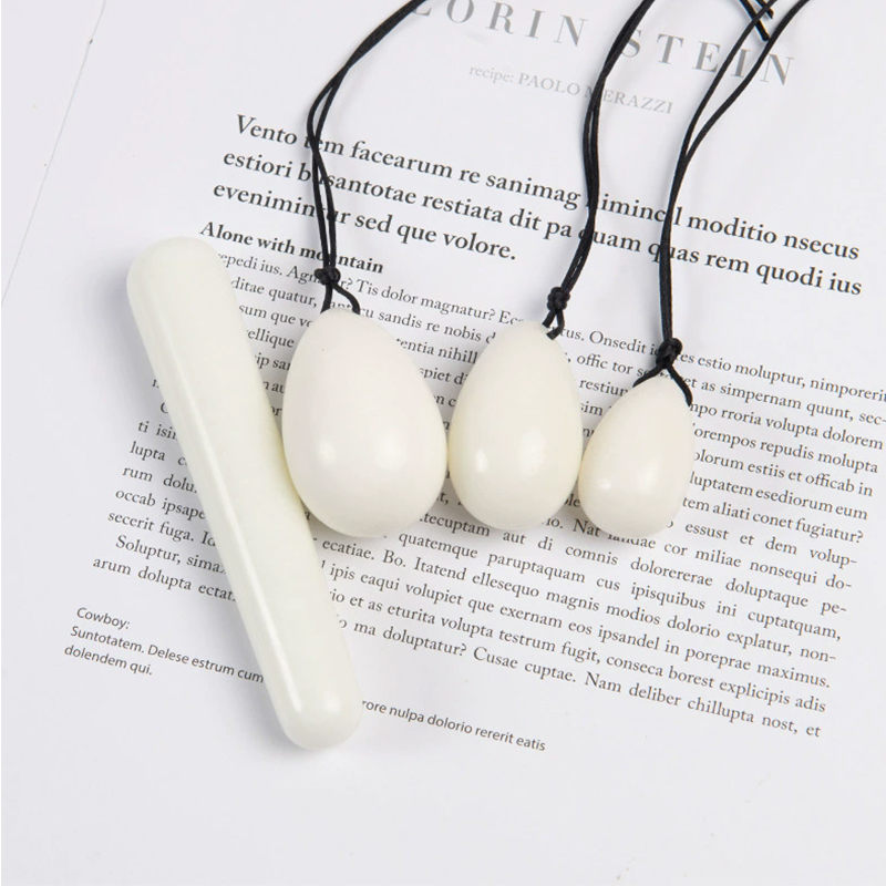 หยกขาวเจาะไข่ชุด Yoni ไข่นวดคร - Healing Crystal Set บทวิจารณ์และราคา