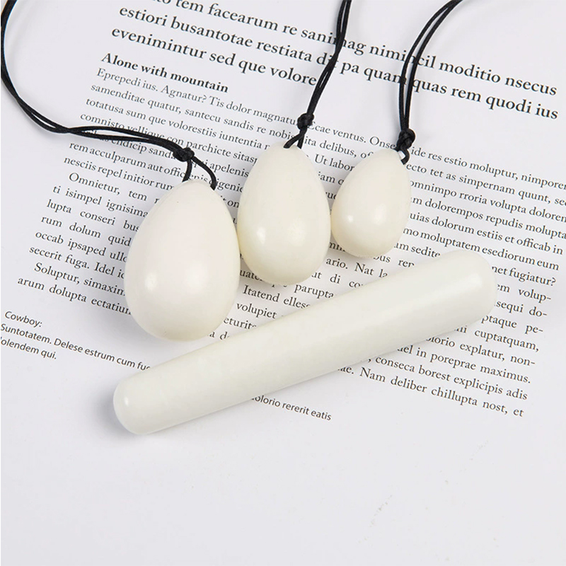 หยกขาวเจาะไข่ชุด Yoni ไข่นวดคร - Healing Crystal Set บทวิจารณ์และราคา