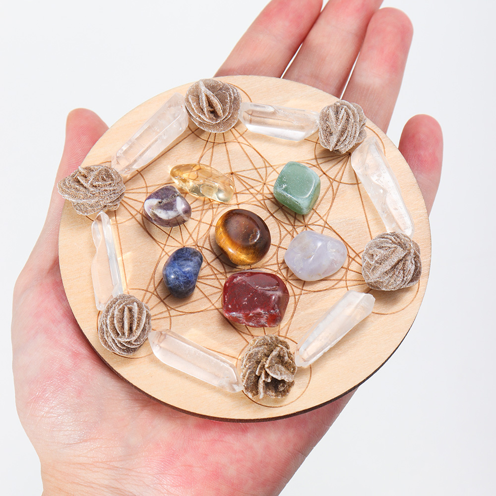 7 ชิ้น/เซ็ตคริสตัลธรรมชาติผสม  - Healing Crystal Set บทวิจารณ์และราคา