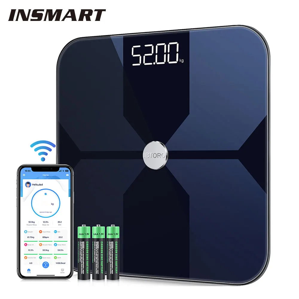 เครื่องชั่งไขมันในร่างกาย Wifi - Digital Body Weight Scale บทวิจารณ์และราคา