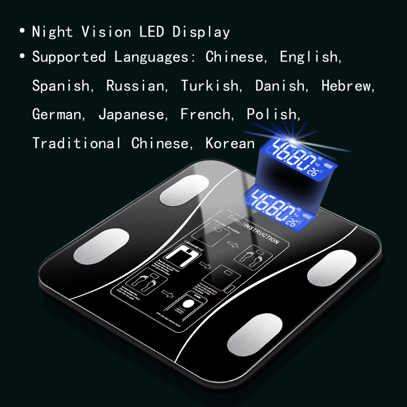 เครื่องชั่งน้ำหนักไขมันในร่างก - Digital Body Weight Scale บทวิจารณ์และราคา